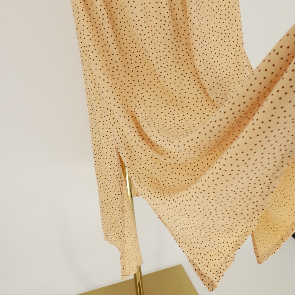 Faithfull the Brand Mirador Midi Dress Rossi Print Size 10 Polkadot Lace Up - Picture 7 of 12